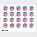 Search for womans red party stickers Red white blue