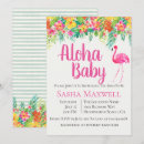 Search for luau baby shower invitations Pink