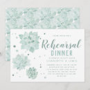 Search for succulent rehearsal dinner invitations Floral