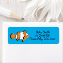 Search for coral reef return address labels Cute