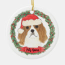 Search for cavalier king charles spaniel christmas tree decorations Red
