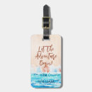 Search for adventure begins luggage tags Ocean