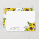 Search for sunflower note cards Modern