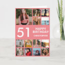 Search for 51st birthday cards Fifty first birthday