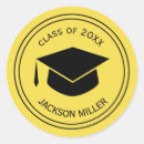 Search for yellow graduation party stickers College