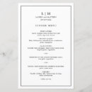Search for black wedding menus Simple