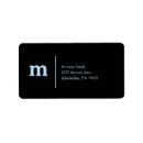 Search for masculine monogram return address labels Elegant