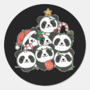 Search for funny panda stickers Candy cane