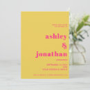 Search for pink and yellow wedding invitations Elegant
