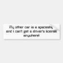 Search for funny alien bumper stickers Spaceship