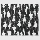 Search for vintage dress wrapping paper 1950s