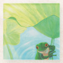 Search for water lily coasters Frog