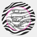 Search for zebra and pink stickers Birthday