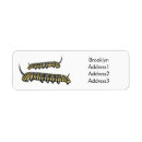 Search for caterpillar return address labels Butterfly