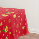 Search for gold and red christmas tablecloths Elegant
