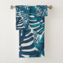 Search for green leaves bath towels Tropics