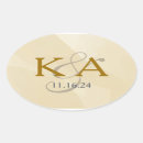 Search for monogrammed envelope seals Gold