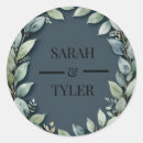 Search for circle wedding stickers Eucalyptus