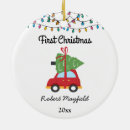 Search for first car christmas tree decorations Boy