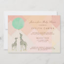 Search for giraffe pattern cards invites Baby