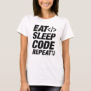 Search for eat sleep code tshirts Computer