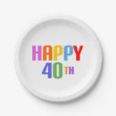 Search for 40th anniversary plates Forty
