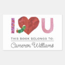 Search for affection rectangle stickers I love you