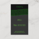 Search for binary code business cards Internet