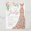 Search for foil 60th birthday invitations Rose gold foil