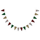 Search for christmas tree bunting flags Red