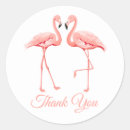 Search for flamingo wedding stickers Thank you