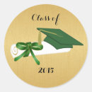 Search for diploma and cap stickers Metallic gold