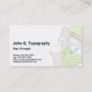 Search for map business cards Topography