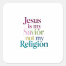 Search for jesus is my savior stickers Religious