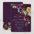 Search for elegant dark purple wedding invitations Moody