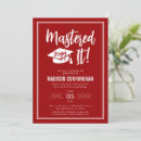 Search for masters degree graduation invitations Mastered it