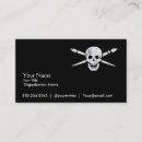 Search for crossbones business cards Black