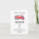 Search for fire engine birthday invitations Modern