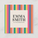 Search for stripe business cards Rainbow