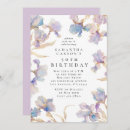 Search for iris birthday invitations Elegant