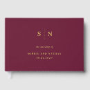 Search for burgundy guest books Elegant