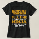 Search for computer teacher tshirts Job