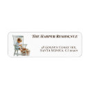 Search for knitting return address labels Watercolor