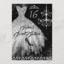 Search for black silver sweet 16 invitations Gown