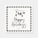 Search for scandinavian christmas napkins Black and white