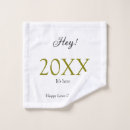 Search for happy new year bath towels Calligraphy typography elegant