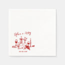Search for fun cocktail wedding napkins Whimsical