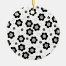 Search for funky christmas tree decorations Black and white