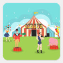 Search for vintage clown stickers Circus party