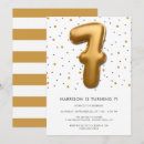 Search for turning 7 birthday invitations Seven